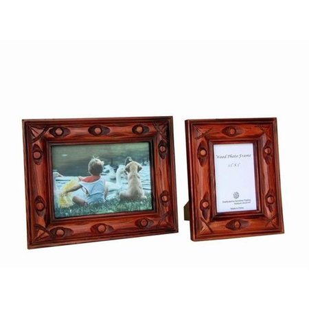 SUNSHINE TRADING Sunshine Trading ST-32-7 Handmade Wood Photo Frame - 5 x 7 Inch ST-32-7